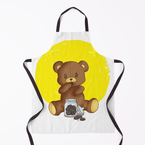 Item preview, Teddy Bear eating cookies designed and sold by LizChibiArt.