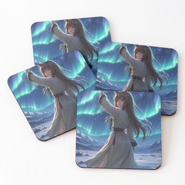 Item preview, Holo Spice and Wolf Aurora Winter Wonder designed and sold by earlobejerk.