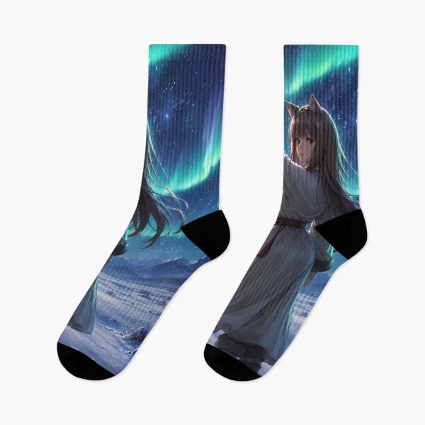 Item preview, Holo Spice and Wolf Aurora Winter Wonder designed and sold by earlobejerk.