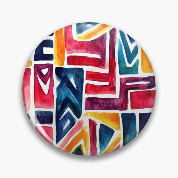 Item preview, Aztec-Style Colorful Abstract Geometric Designs Vibrant Pattern designed and sold by DEC02.