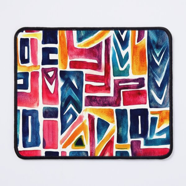 Item preview, Aztec-Style Colorful Abstract Geometric Designs Vibrant Pattern designed and sold by DEC02.