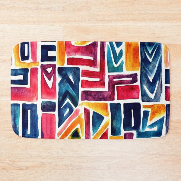 Item preview, Aztec-Style Colorful Abstract Geometric Designs Vibrant Pattern designed and sold by DEC02.