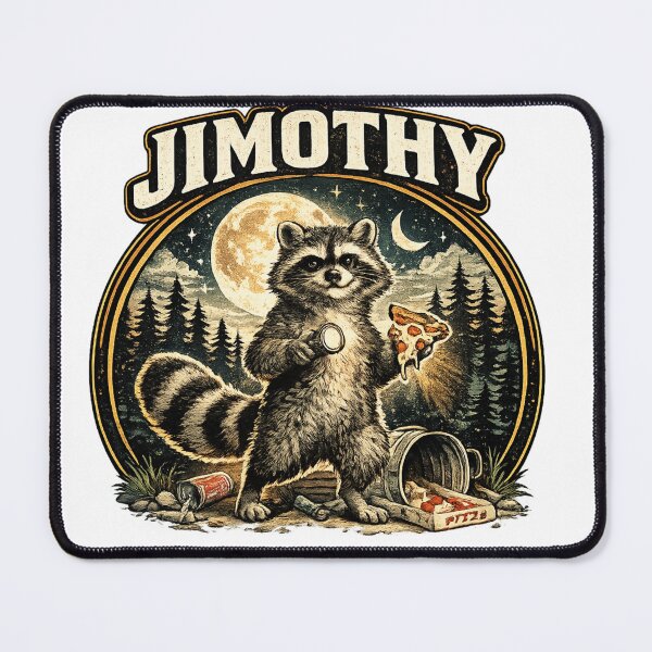 Item preview, Jimothy Raccoon – Garbage Gourmet | Funny Trash Panda Food Critic Vintage Tee designed and sold by Mahmoud Salah.