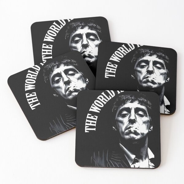 Item preview, The World Is Yours Scarface Vintage Portrait designed and sold by Hijunteee.
