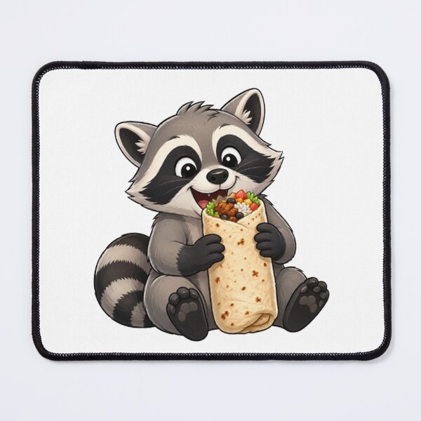 Item preview, raccoon burrito designed and sold by Gokuxtreme.