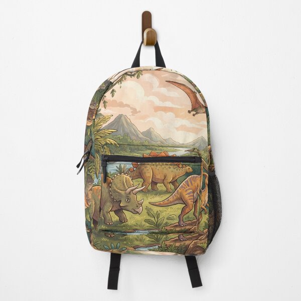 Item preview, Orange Tyrannosaurus Rex Dinosaur World Jurassic Landscape Art designed and sold by ART ATTACK ZONE.