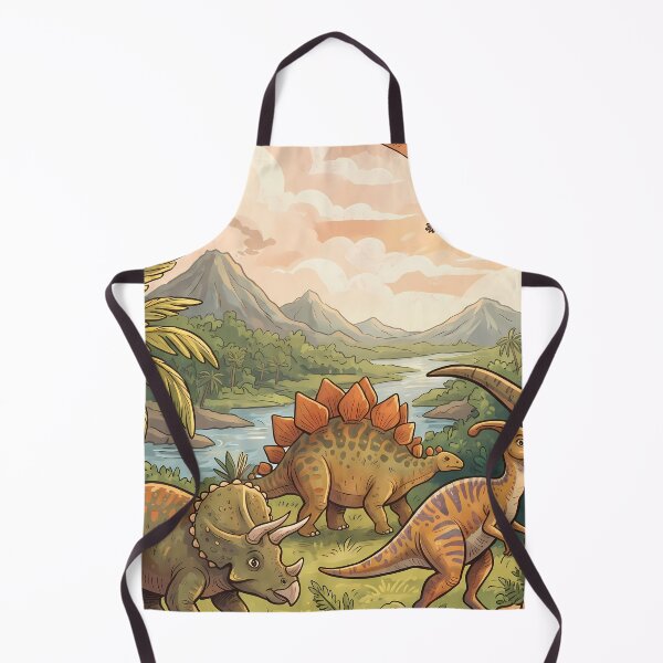 Item preview, Orange Tyrannosaurus Rex Dinosaur World Jurassic Landscape Art designed and sold by ART ATTACK ZONE.