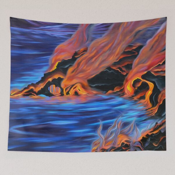 Item preview, The Dance of Pele & Kanaloa designed and sold by RachaelRayArt.