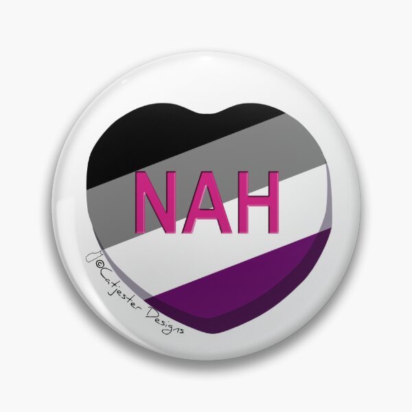 Item preview, NAH Asexual Flag Conversation Heart designed and sold by dragonimp.
