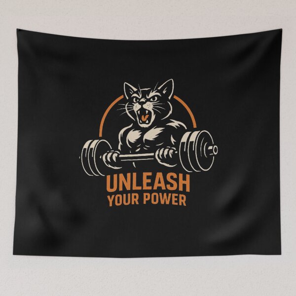 Item preview, Claws Out Weights Up Funny Gym Cat – Weightlifting Cat Lover Design, Funny Fitness Gift designed and sold by AYACHI90.