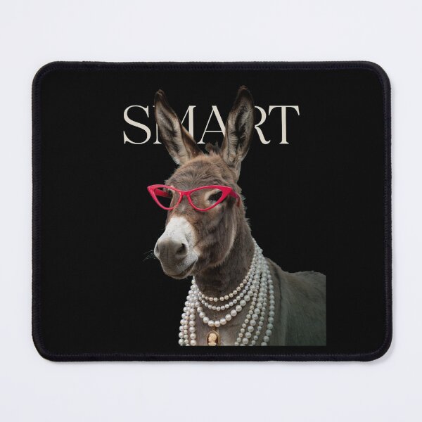 Item preview, Smart Donkey With Glasses Funny Meme Smart Donkey Ass designed and sold by Dabbing Turtle Designs.