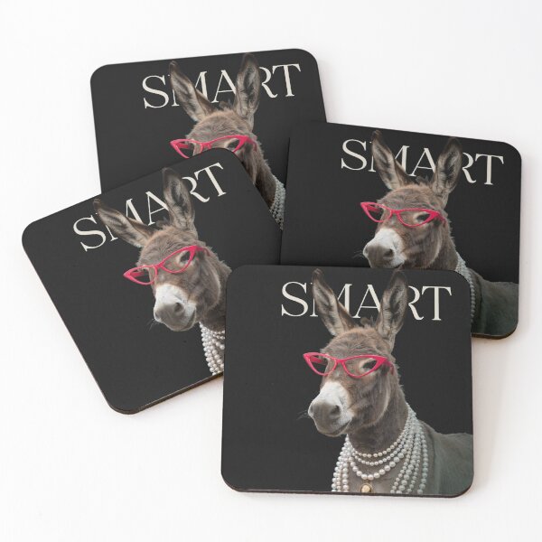 Item preview, Smart Donkey With Glasses Funny Meme Smart Donkey Ass designed and sold by Dabbing Turtle Designs.
