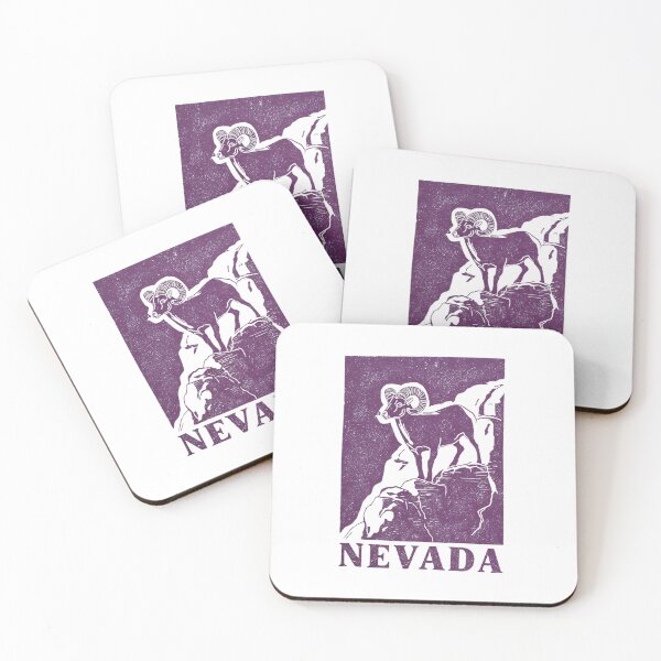 Item preview, Nevada Bighorn Sheep Block Print designed and sold by tiigerdad.