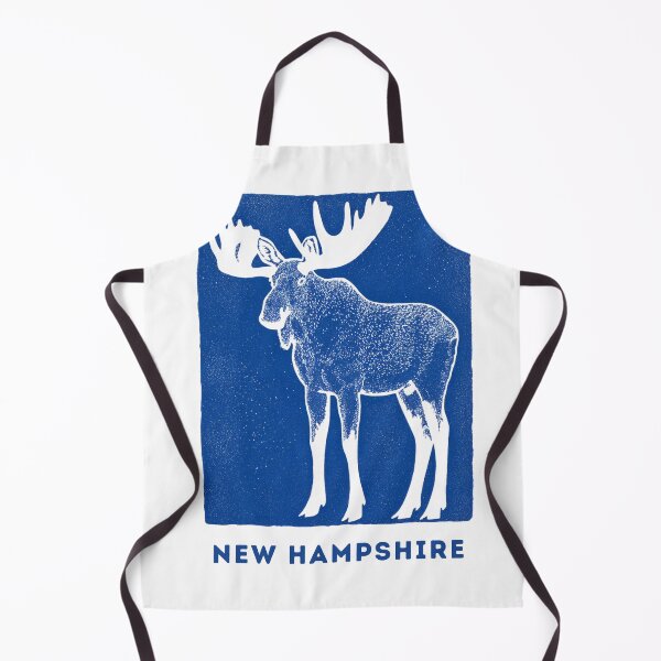 Item preview, New Hampshire Moose Block Print Art designed and sold by tiigerdad.