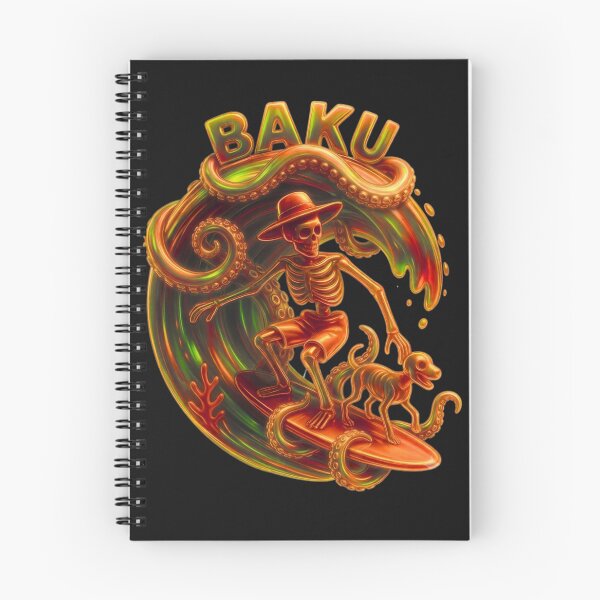 Item preview, Skeleton on Puerto Rico surfboard by Baku designed and sold by Proyect_Baku.
