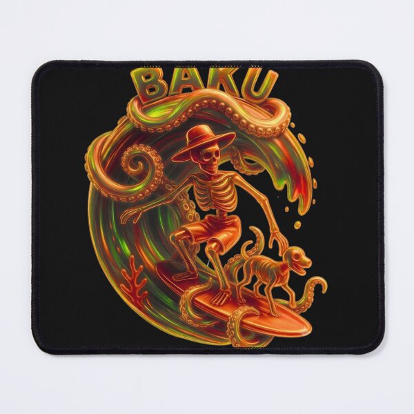 Item preview, Skeleton on Puerto Rico surfboard by Baku designed and sold by Proyect_Baku.