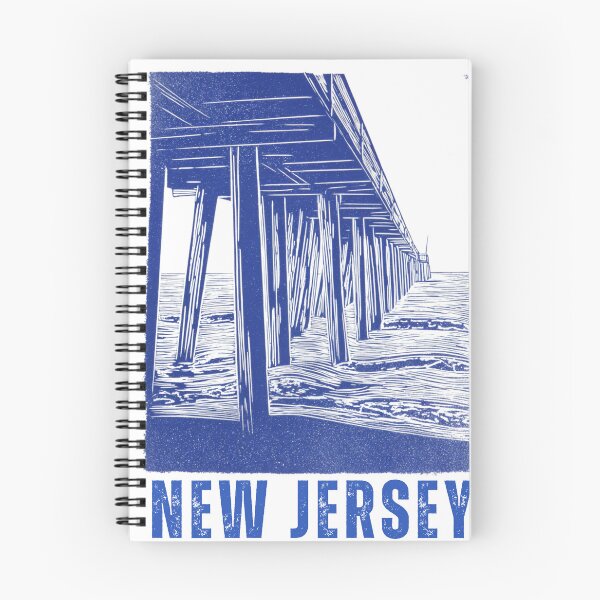 Item preview, New Jersey Boardwalk Pier Block Print designed and sold by tiigerdad.