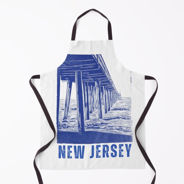 Item preview, New Jersey Boardwalk Pier Block Print designed and sold by tiigerdad.