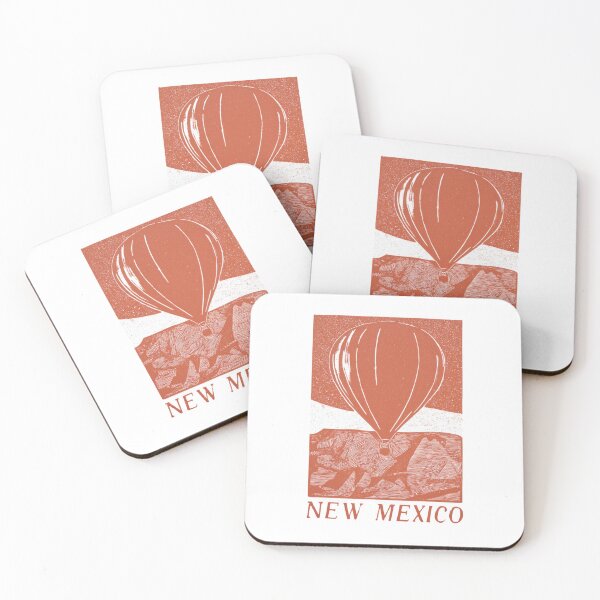 Item preview, New Mexico Hot Air Balloon Block Print designed and sold by tiigerdad.