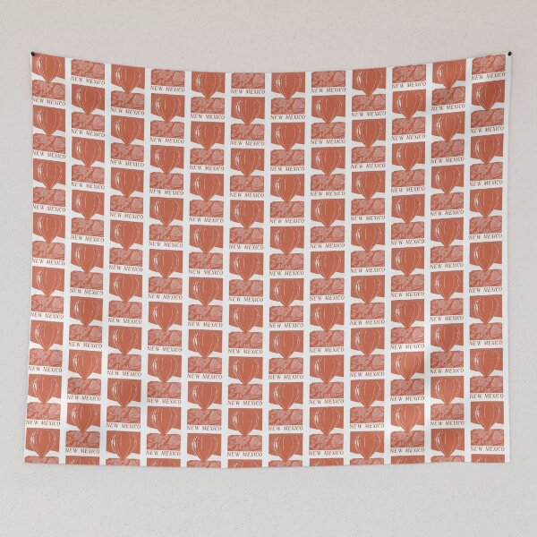 Item preview, New Mexico Hot Air Balloon Block Print designed and sold by tiigerdad.