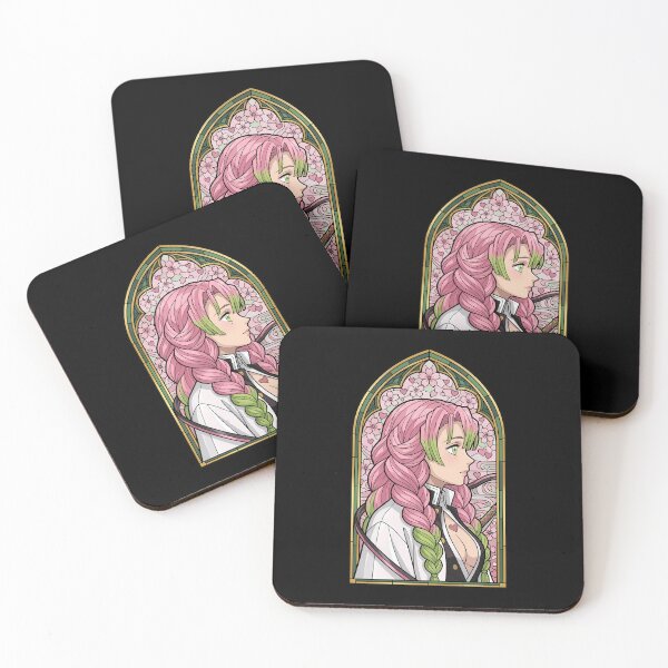 Item preview, Mitsuri Kanroji Demon Slayer Sakura Arch Stained Glass designed and sold by mildaclairmo.