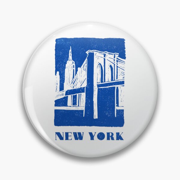 Item preview, New York City Skyline Block Print Art designed and sold by tiigerdad.
