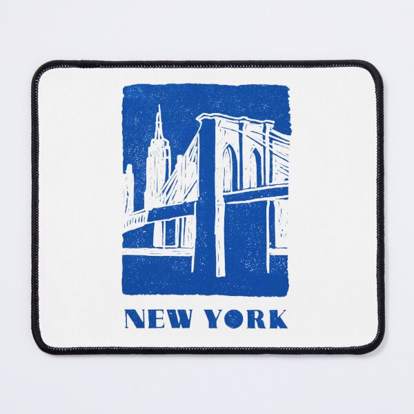 Item preview, New York City Skyline Block Print Art designed and sold by tiigerdad.