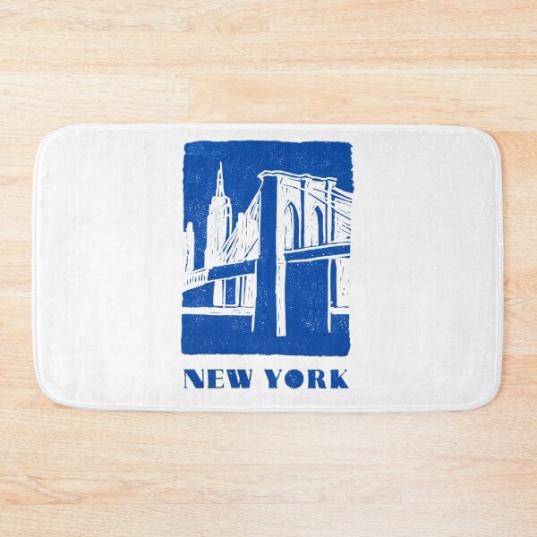 Item preview, New York City Skyline Block Print Art designed and sold by tiigerdad.