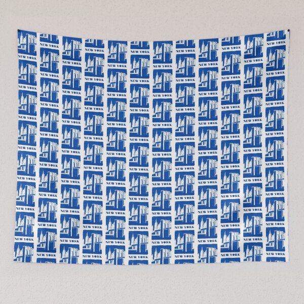 Item preview, New York City Skyline Block Print Art designed and sold by tiigerdad.