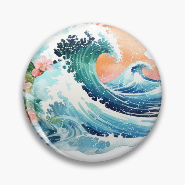 Item preview, Ocean Wave Tropical Surfing Beach Lover designed and sold by HeritageLineart.