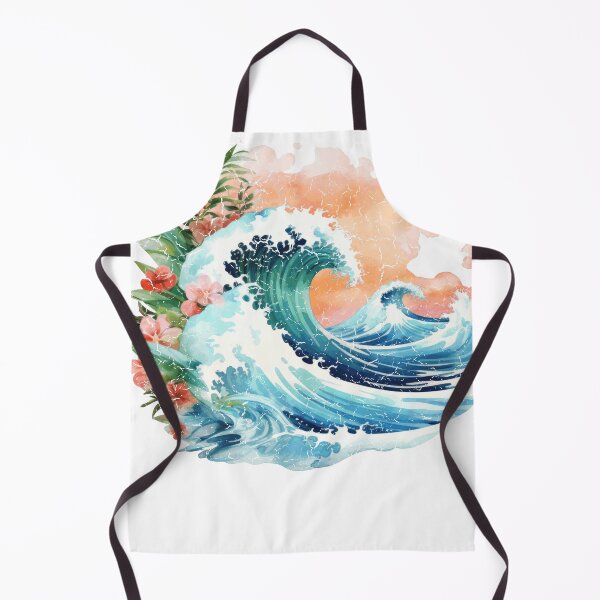 Item preview, Ocean Wave Tropical Surfing Beach Lover designed and sold by HeritageLineart.