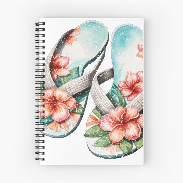 Item preview, Tropical Hibiscus Flip Flops Summer Beach Vacation designed and sold by HeritageLineart.