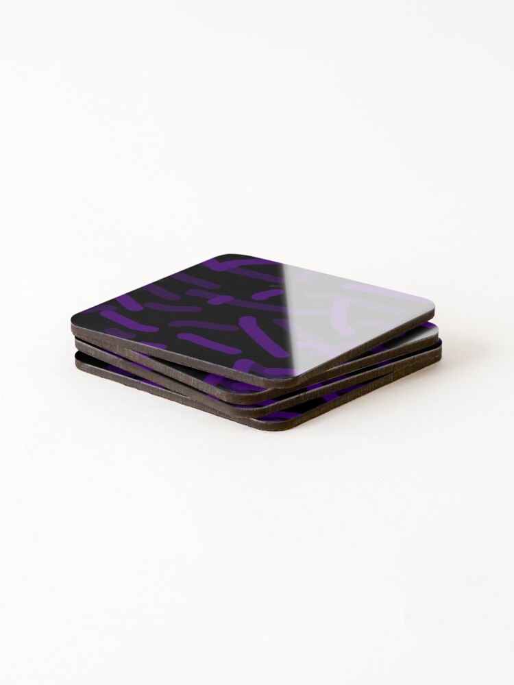 Thumbnail 4 of 5, Coasters (Set of 4), Nice Simple Authentic Abstract Pattern (Remind Bacteria) designed and sold by SelfUpgrade.
