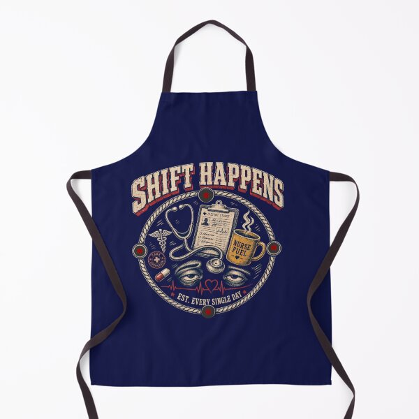 Item preview, Shift Happens Nurse designed and sold by freshwear design.