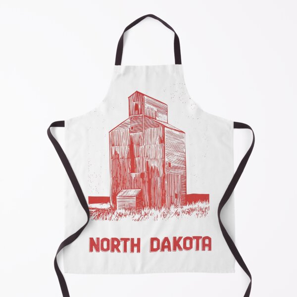 Item preview, North Dakota Grain Elevator Block Print designed and sold by tiigerdad.