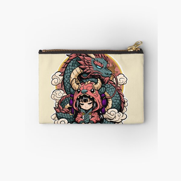 Item preview, Aiko and Tian - Chibi Girl and Japanese Dragon Guardian designed and sold by Lazarusltd.