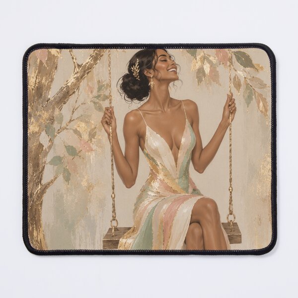 Item preview, Golden Serenity on a Swing designed and sold by aurelixagency.