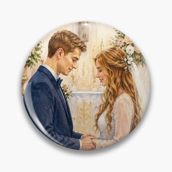 Item preview, Sacred Vows Christian – Bride and Groom Watercolor designed and sold by AgnieshkaSiwek.