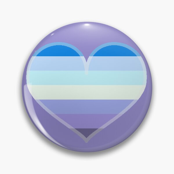 Item preview, Demiboy Gradient Pride Heart [Purple Edition] designed and sold by Roxzania.