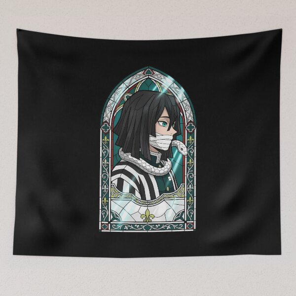 Item preview, Obanai Iguro Demon Slayer Sacred Stained Glass Window Side designed and sold by mildaclairmo.