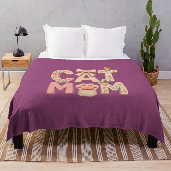 Item preview, Cat Mom Floral Letters with Kawaii Kittens designed and sold by ArtMochis.