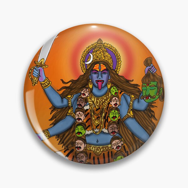 Item preview, Goddess Kali Artwork | Divine Hindu Goddess Digital Painting Illustration designed and sold by Harshit_Digital_Arts.