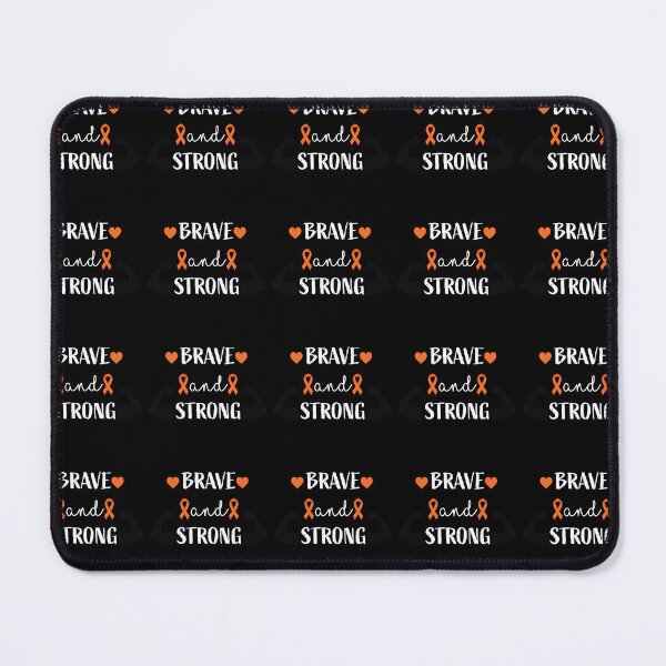 Item preview, Brave and strong, leukemia cancer awareness, orange ribbon designed and sold by BlueDiamond-19.
