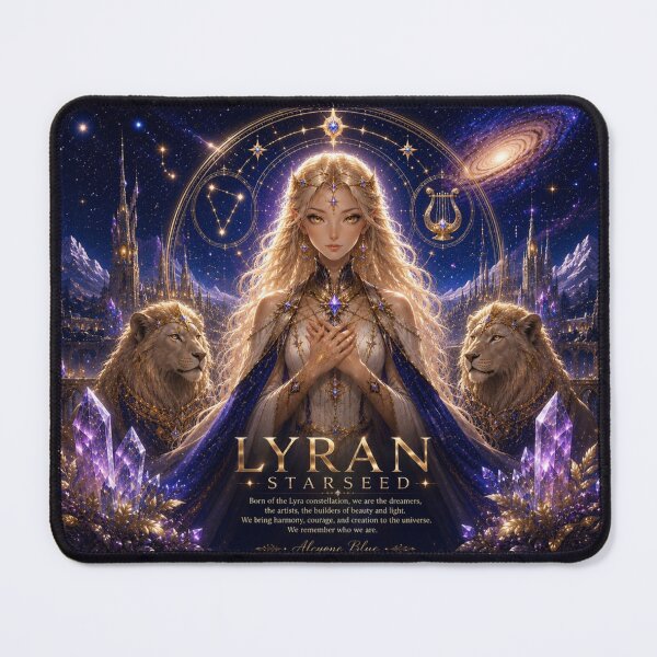 Item preview, Lyran Starseed – Celestial Lion Guardian designed and sold by Alcyone-Blue.