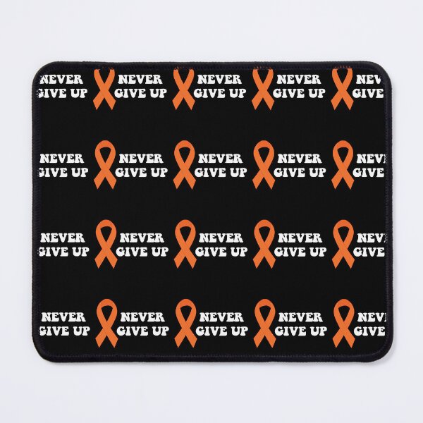 Item preview, Never give up, leukemia cancer awareness, orange ribbon designed and sold by BlueDiamond-19.