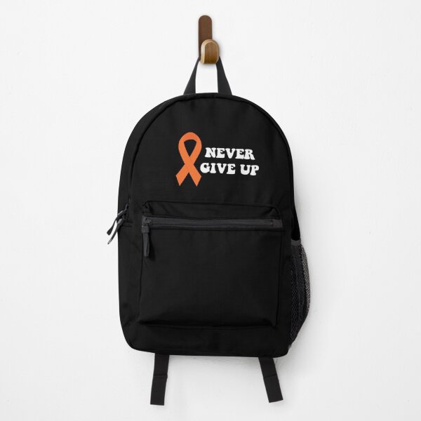 Item preview, Never give up, leukemia cancer awareness, orange ribbon designed and sold by BlueDiamond-19.