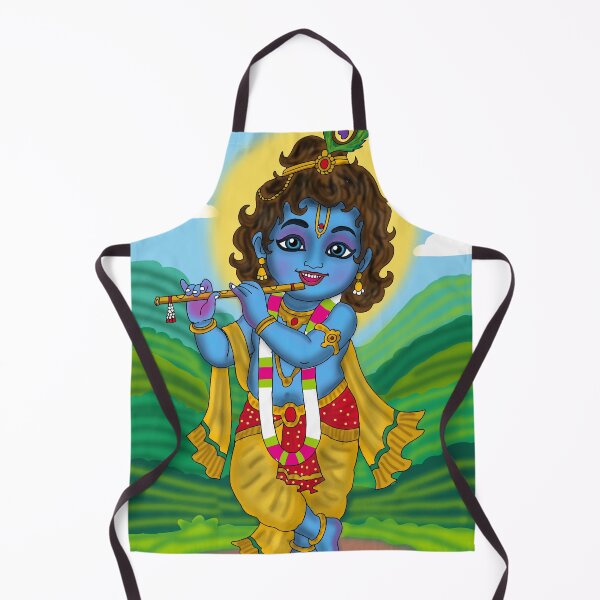 Item preview, Lord Krishna Artwork | Divine Hindu God Digital Painting Illustration designed and sold by Harshit_Digital_Arts.