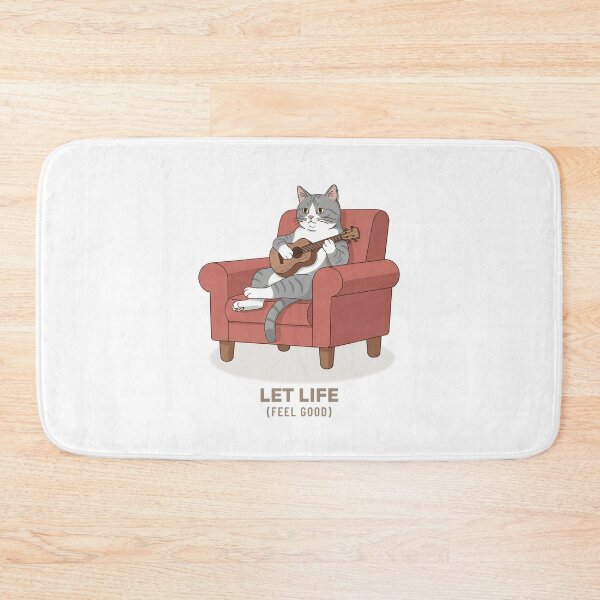 Item preview, Tabby Cat Playing Ukulele Vintage Illustration designed and sold by COZY VINTAGE animal.