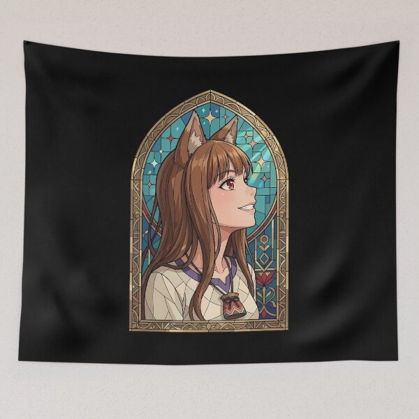 Item preview, Holo Spice and Wolf Wise Wolf Cathedral Smile designed and sold by mildaclairmo.