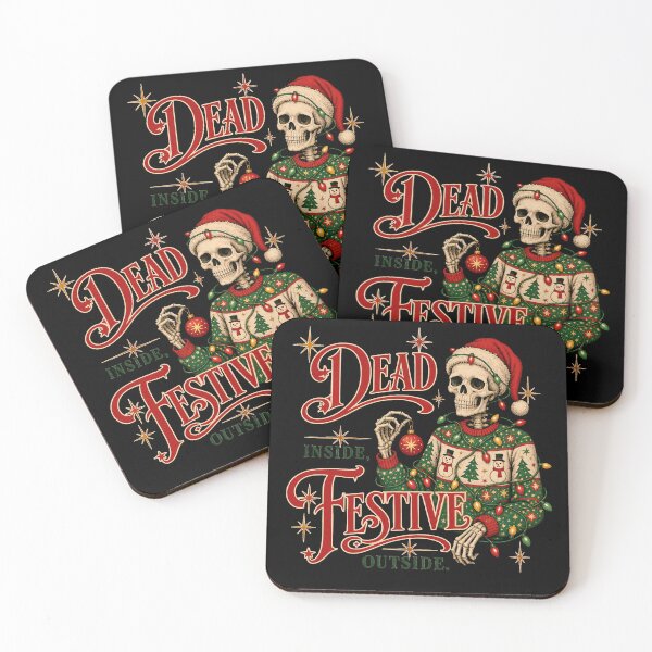 Item preview, Dead Inside, Festive Outside designed and sold by Sonic Nova Studios.